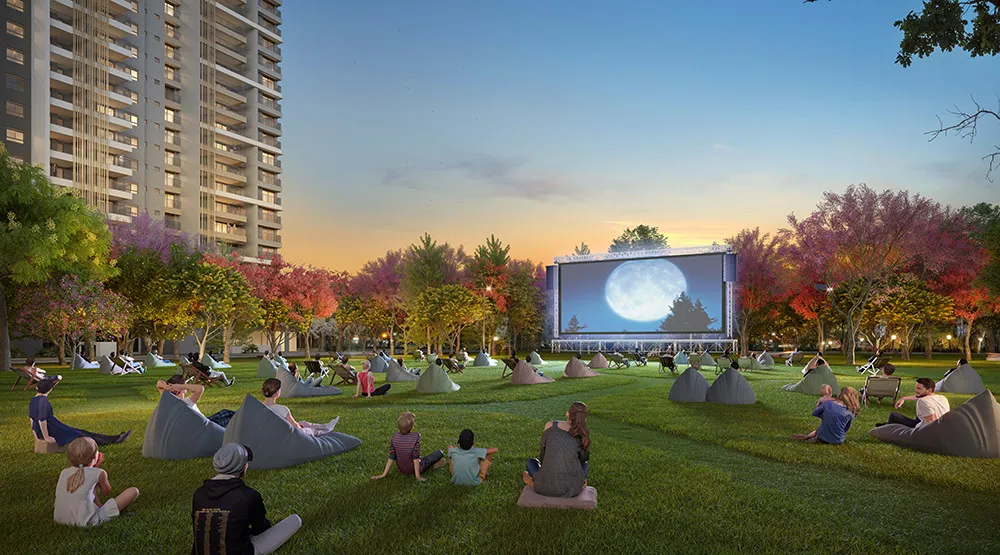 Perspectiva ilustrada do parque